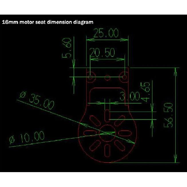Aluminum Alloy Motor Mount Is Suitable For 12mm 16mm 18mm Carbon Fiber Tube, For UAV, Plant Protection Machine