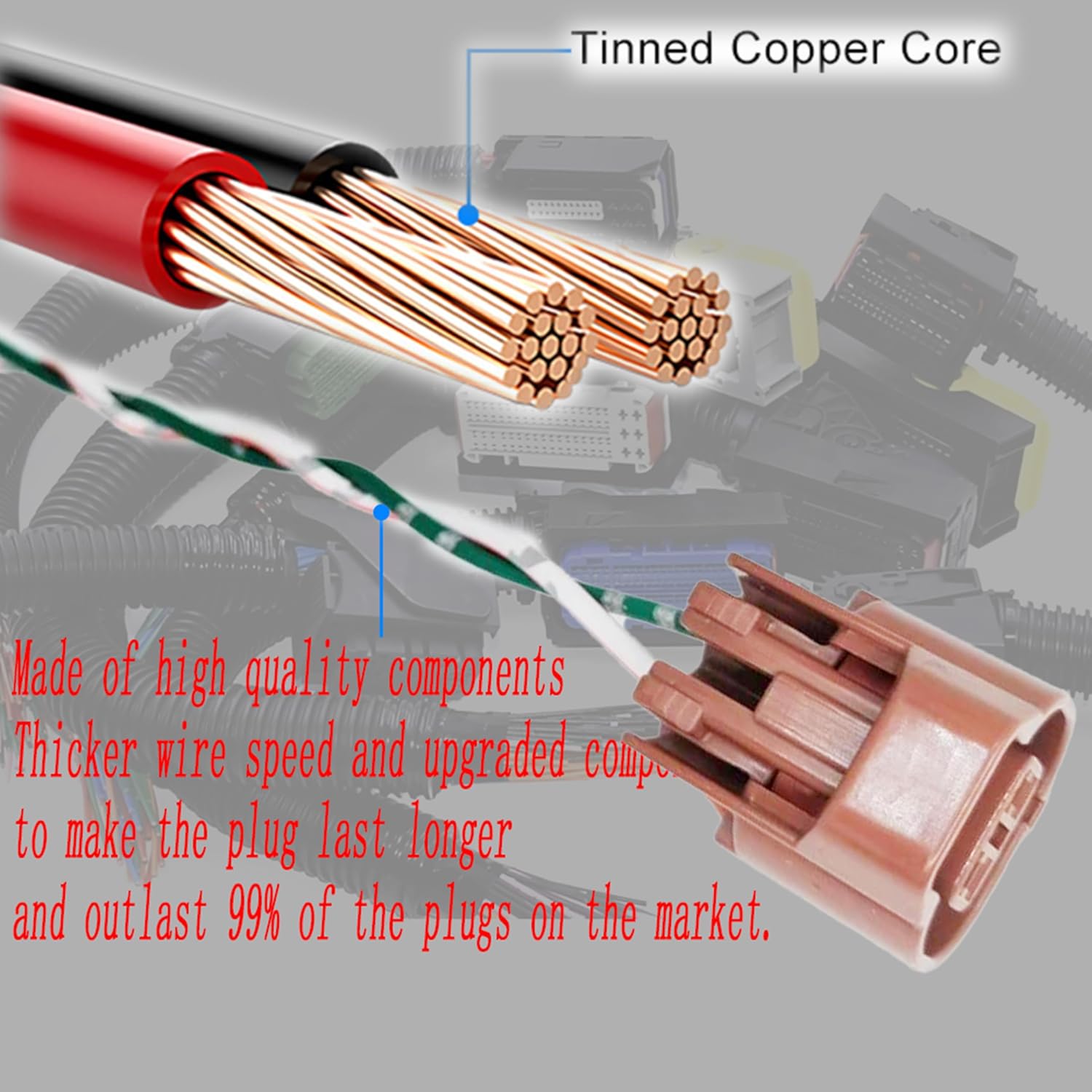 911-612 Vacuum Switching Valve Connector Harness Plug Solenoid VSV 1992-2007 Compatible with Toyota Camry Sienna Avalon Highlander Solora 92-06 Lexus