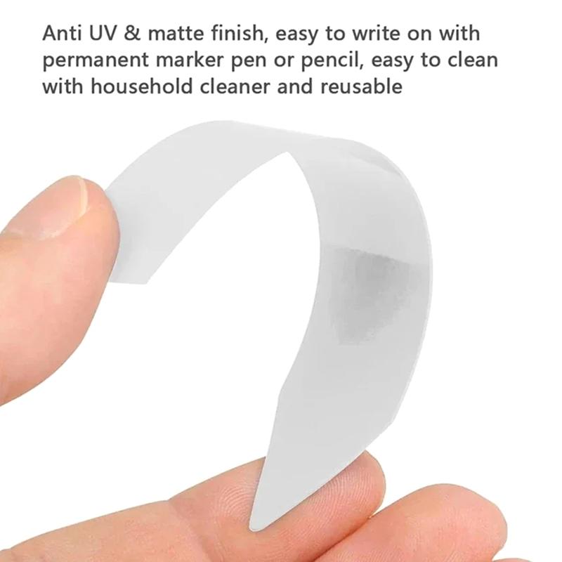 100Pcs/200Pcs Plant Label With Pen,Plant Label Seed Label Permanent Marker Pen Outdoor Garden Plant Marker, White