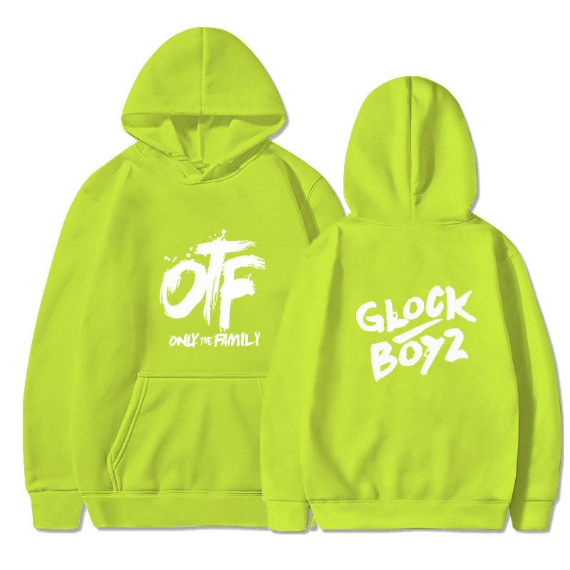 2025 new OTF letter print men's and women's hoodies spring and autumn goth casual comic pattern sweater