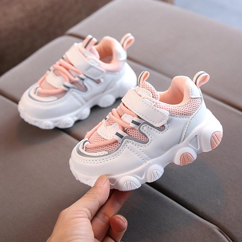 Kids Fashion Hit Color Children'S Shoes Boys Korean Version Running Shoes Girls Softsoled Lightweight Casual Shoes