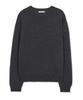 WEST GRAND BOULEVARD Semi-Over Wool Blended Knit Charcoal