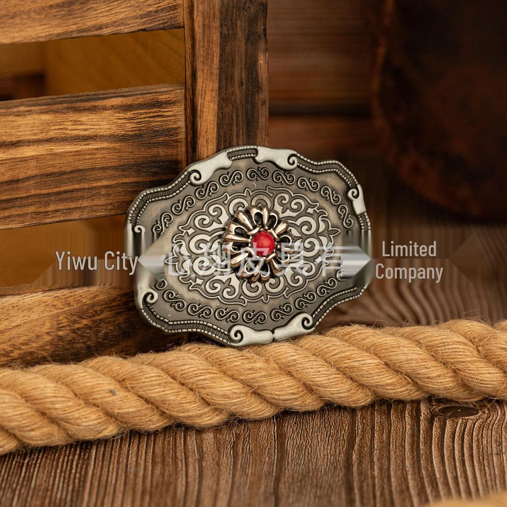 Tengyun Daisy Retro Belt Buckle - Trendy Y2K Bestseller with European & American Style Patterns