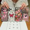 Card Slot Pocket Phone Case For iPhone Air 17 16 15 Pro Max 14 13 17 Pro 12 11 16e Shockproof Colorful Butterfly Clear TPU Cover