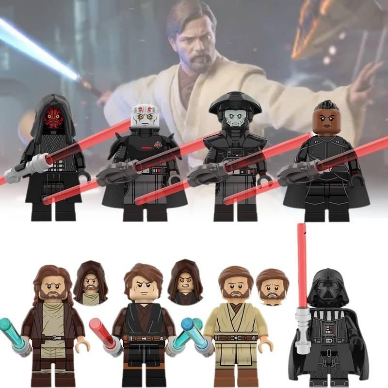 Strapazierfähige ABS-Kunststoff-Minifiguren Darth Vader Obi-wan Kenobi Kinderbaustein-Set