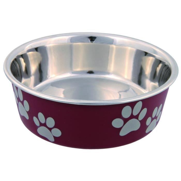 Ecuelle En Acier Inox Pour Chien - TRIXIE - 0,25 L/ø 12 Cm - Gris - Petit