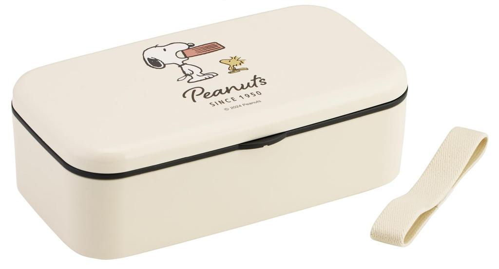 Skater Biomass Bento Box with 600ml Lunch Belt Dishwasher and Microwave Made in Snoopy Chopsticks, Capacity, Included, Safe, Japan, Badge, PLB6HB-A