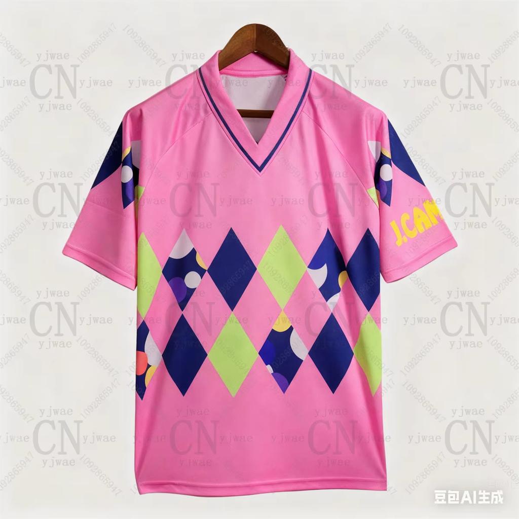 Messico Campos 1 Maglia da Calcio Retro Scollo a V Larga Asciugatura Rapida Traspirante T-shirt Estiva da Allenamento Uomo&Donna Top Casual