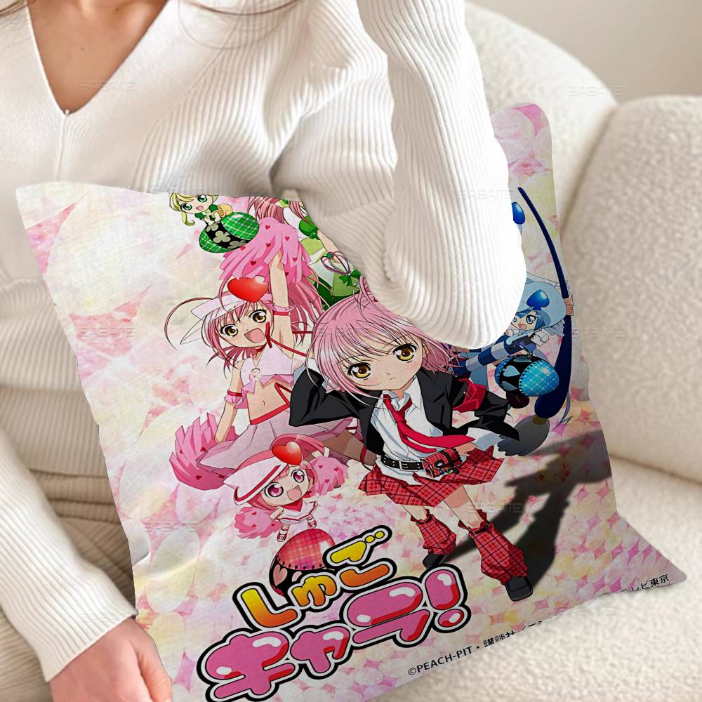 Shugo Chara Japan Anime Cushion Cover Polyester Sofa Cushions Decorative Throw Pillows Home Decoration Pillowcover