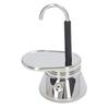 Single Spout Stovetop Moka Pot Stainless Steel Italian Coffee Maker Lightweight Practical Coffee Equipment for Home Travel