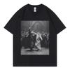 Fun Wizard Dancing Graphic Tshirt Magical Rave Party Magic Duel Dancing Tshirt Unisex and Women Retro Fashion Oversized Tshirt