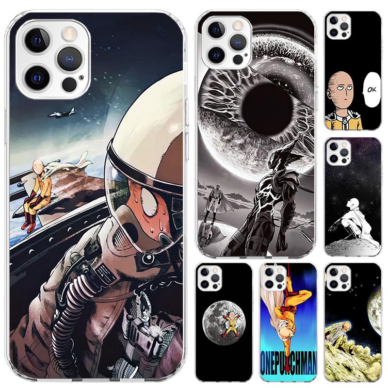1 Punch Man Anime Phone Case for Iphone 17 Air 16 15 Plus 14 13 Mini 12 11 Pro Max 16E 7 8 SE 2020 Soft Funda Print Shell 17 Air