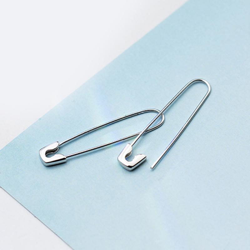 

Серьги в стиле панк-булавки для женщин и мужчин, индивидуальный темперамент, настоящее серебро 925 пробы, изысканный подарок в виде ювелирных изделий белый