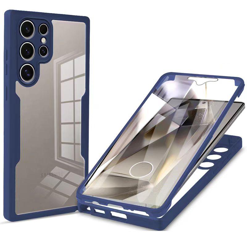 360 Full Protection Case for Samsung Galaxy S22 Ultra S21 S22 Plus A51 A72 A52 A32 A12 M12 A53 A33 Double-Sided TPU Phone Case
