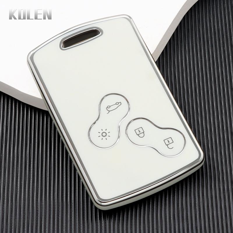 TPU Car Key Case Cover Shell Fob for Renault Duster Captur Clio Logan Megane Koleos Scenic Nema Fluence Zoe Keyless Accessories