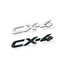 1Pc Car 3D ABS Plastic Chrome Silver/Black CX4 CX5 CX-4 CX-5 Logo Car Side Fender Rear Trunk Emblem Sticker For  Accessories