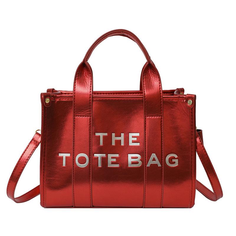 Niche Glossy Design Tote Bag, New Summer Trend Handbag, Fashionable and Simple One-shoulder Crossbody