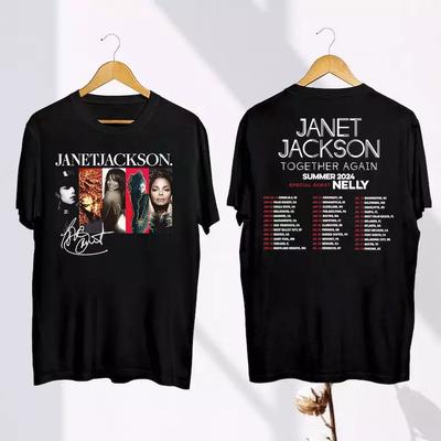 Maglietta Vintage Firmata Janet Jackson, Janet Jackson Together Again 2024