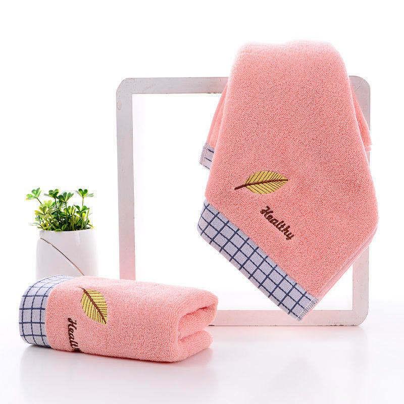 Pure Cotton Embroidered Jacquard Face Towel - Soft, Thick, Absorbent, Gift Box Included