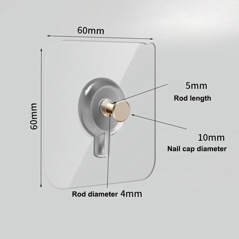 Non-Marking Screw Sticker Punch-Free Self Adhesive Wall Hanging Sucker Screw Stickers Picture Hook Nail Holder Door Hanger Photo