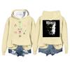 Women's Fashion Casual Long Sleeve Loose Printed Pullover Sports Long Sleeve Hooded Sweatshirt