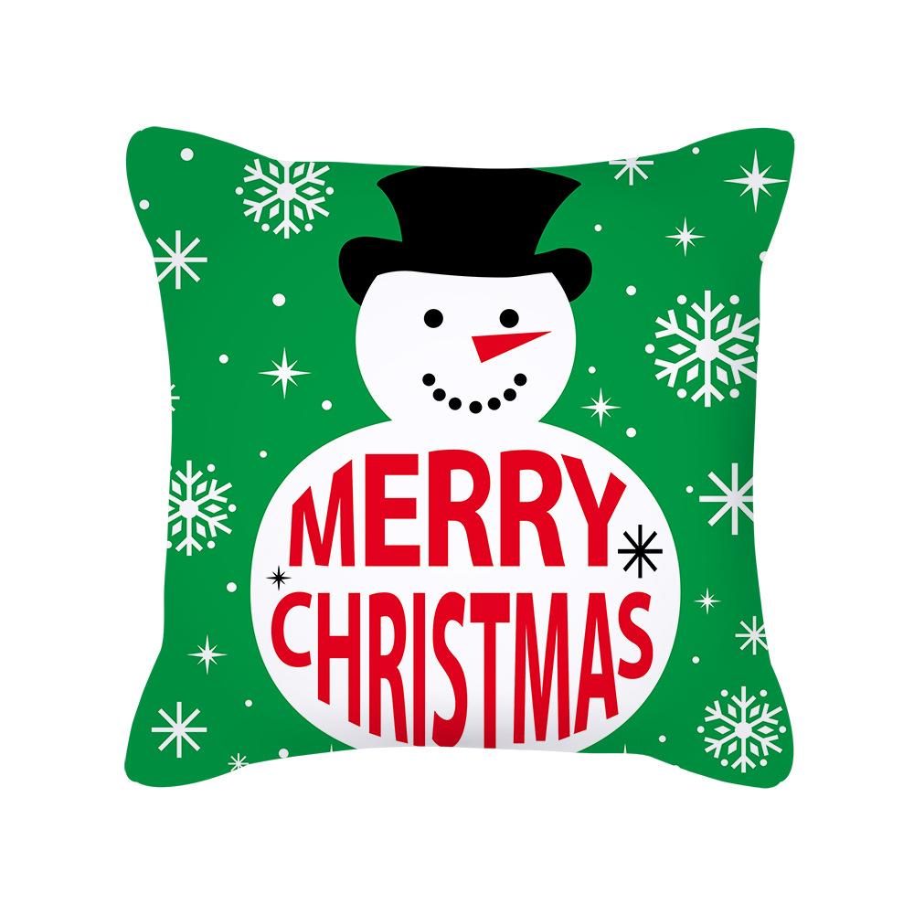 New Nordic Ins Cartoon Christmas Pillow Cover Holiday Gift Square Cushion Cover