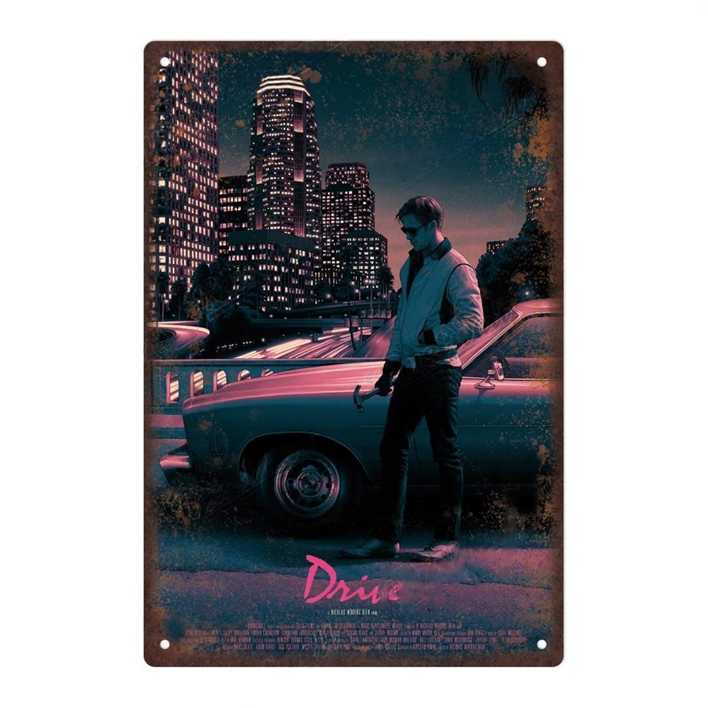 Classic Movie Metal Poster Decor Plates Vintage Metal Tin Plaque Poster for Pub Bar Wall Art Man Cave Decorative Plates Decor