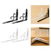 2 Pieces Wall Shelf Brackets Triangular 7.87"x4.96" Heavy Duty Hardware Thickened Sturdy Wall Mounted Metal Shelf Support