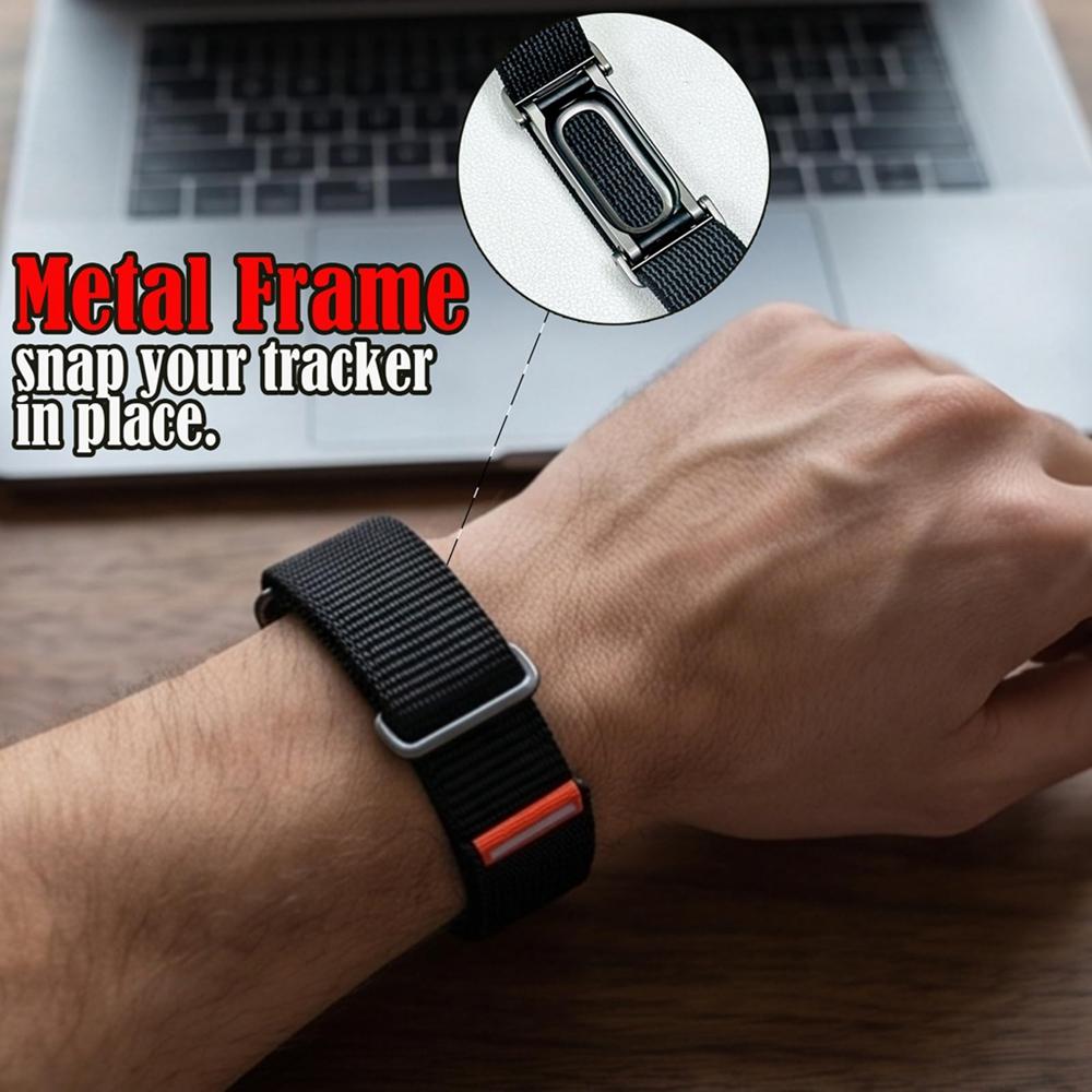 Nylon Weave Bicep Strap for Google Fitbit Air Strap Fitness Tracker Replacement Armband for Google Fitbit Air Replacement Band