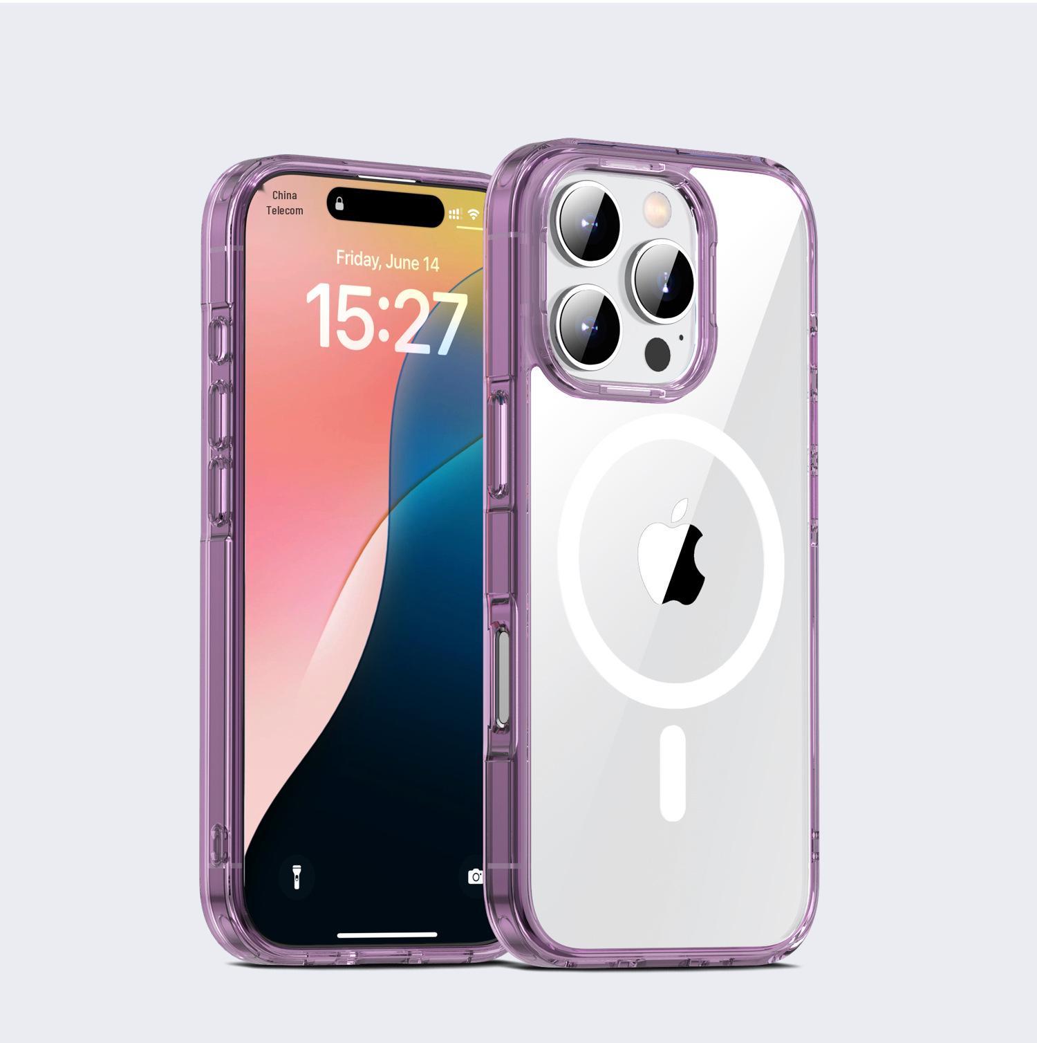 

Magnetic Transparent Airbag Protective Case for iPhone 16/16 Pro Max - New Model, Drop-Proof Design. 16 Pro Max