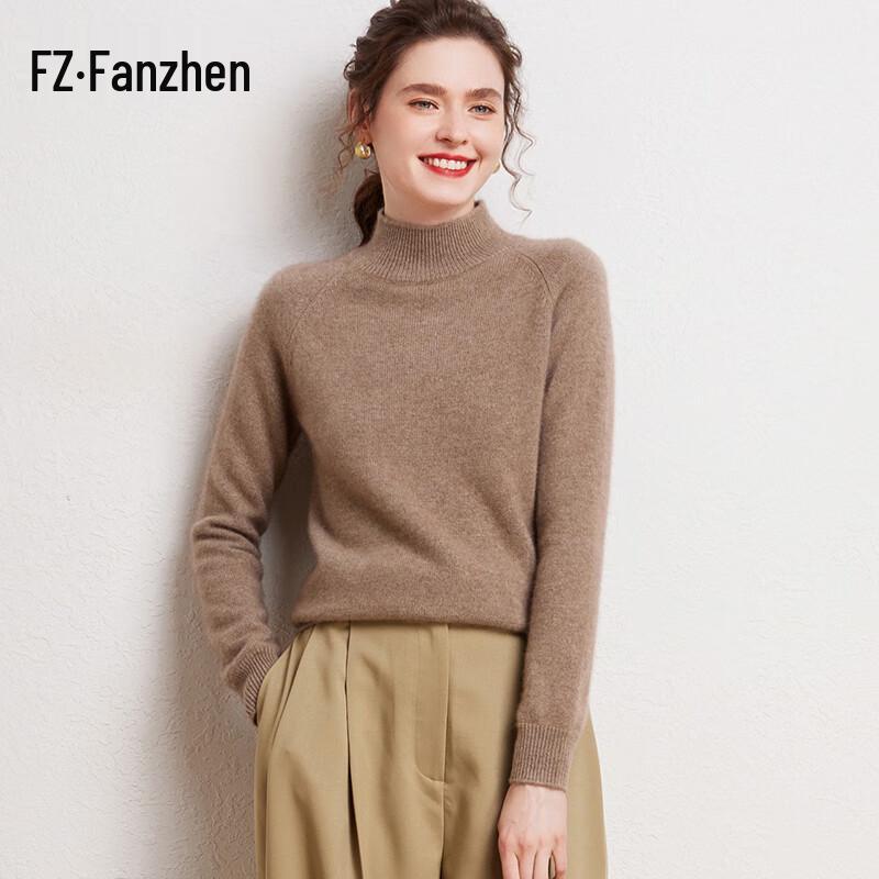 Fanzhen Women's 100% Cashmere Thick Sweater