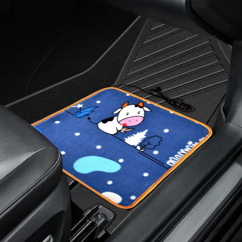 45x45cm Electric Heating Car Seat Cushion Pad USB Rechargeable Body Foot Warmers Anti-slip Cozy Winter Pet Warmer Blanket
