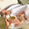 Fashion Crystal Bling Bling Sandals Pointed Toe High Heels Ankle Strap Stiletto Heel Glitter Shoes Women Career Dress Sexy Shiny Sandals