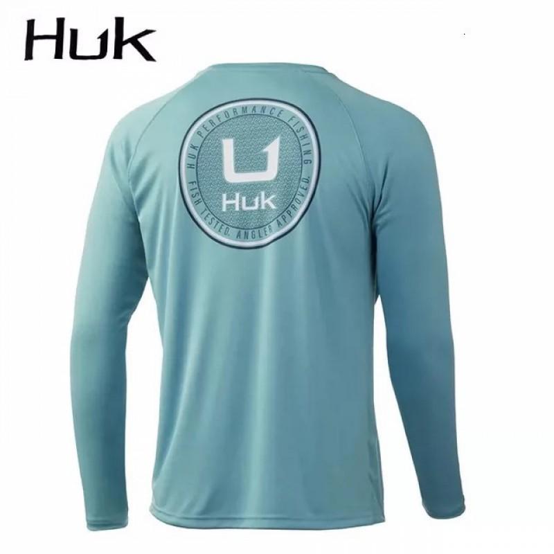 Mens Quick-Dry UV Protection Fishing Shirt Long Sleeve Breathable Bamboo Fiber Outdoor Sport Top Summer