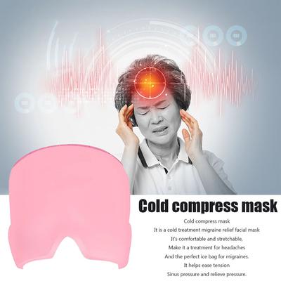 Headache and Migraine Relief Hat Gel Ice Eye Mask or Cap Hot Cold Therapy Sinus Stress Relief Head Wrap Ice Pack Mask Massager
