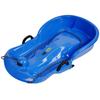 Plastic Snow Sled Snow Speeder Sled With Pull Rope Kid Downhill Sprinter Toboggan Snow Sled Solid Snow Sled for Winter Sport