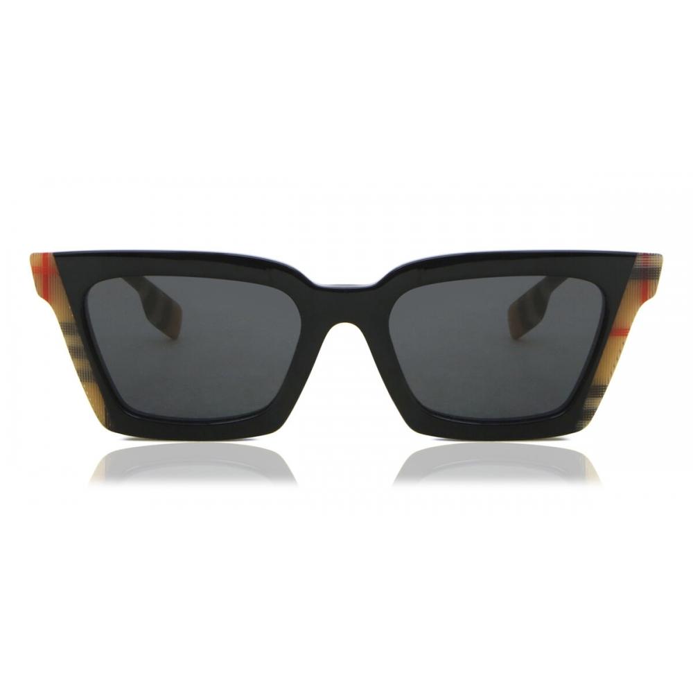 

Burberry Be4392u Briar Asian Fit 405587 Women Sunglasses Black Vintage Check/52