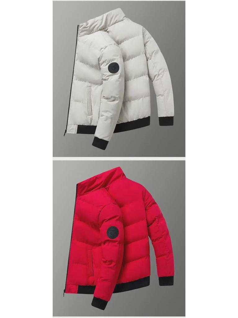 Men's 2024 Thick Cotton Winter Coat - Trendy Casual Youth Jacket