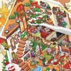 Christmas House Series 3D Cartoon Miniature Scene Stickers DIY Handmade Stacked Layers DIY Cabin Scene Sticker