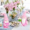 Mother Day Gnome Decorations Handmade Plush Gnome Doll Desk Ornament Mother Day Gift for Mother Day Anniversary