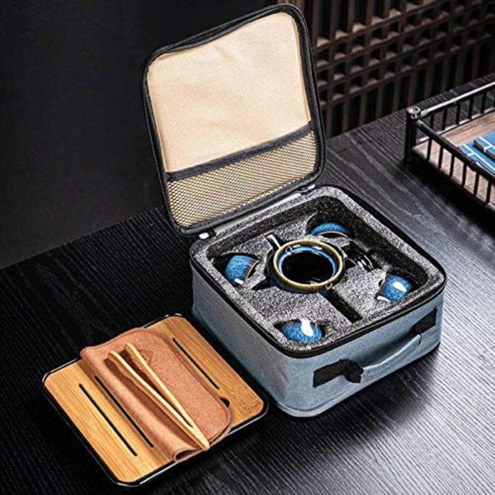 Kung fu/China tea set, tea tray and tea mouth, perfect for picnics and Tours