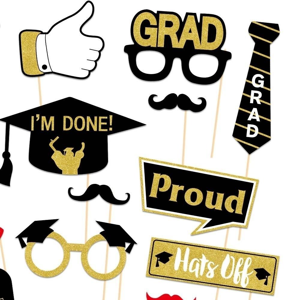 25pcs Class of 2026 Happy Graduation Decor Graduation Photography Props  Graduation Season