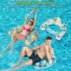 3 Pack Inflatable Pool Floats for Adults Pool Chairs with Two Cup Holders Comfortable Blow up Floating Lake Water Fun Swimming Party