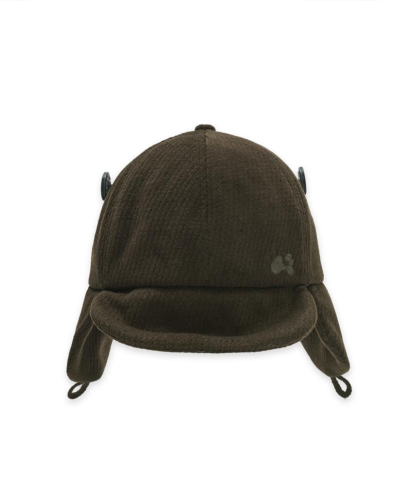 HUG YOUR SKIN Trooper Flap Button Cap (Brown)