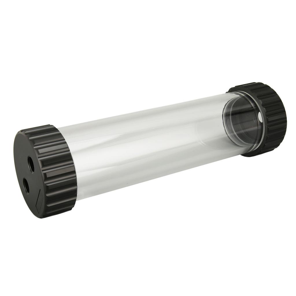 Cylindrical Water Cooling Tank Built In Filtration Transparent POM 240mm Cylindrical Water Tank