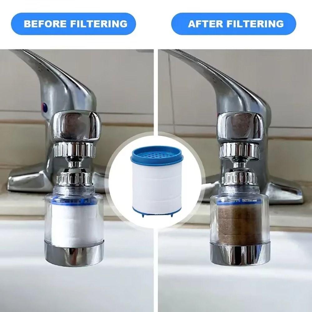 20 stk Boblevannkran Filterpatroner Dusjhode Kran Filtrering Renser for Kjøkken