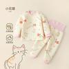 Baby Girls Boys Thermal Underwear Set Thick Fleece Lined Cotton Kids Winter Warm Sleepwear