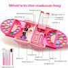 Kids Makeup Kit for Girls, 60 Pcs Little Girls Princess Toys Real Washable Pretend Play Cosmetic Beauty Makeup Set, Non-Toxic