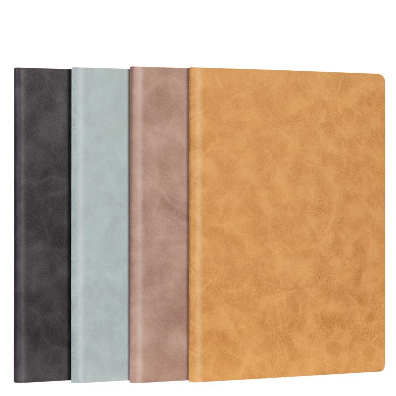 Deli Faux Leather Business Notebook 4-Pack
