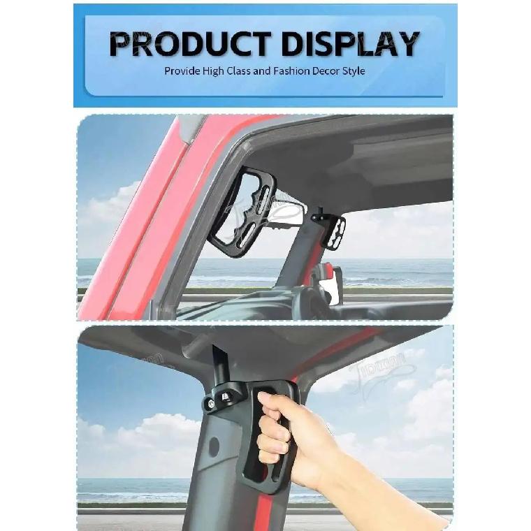 JIDIXIAN Car Front Rear Grab Handle fit for Jeep Wrangler JK 2007 208 2009 2010 2011 2012 2013 2014 2015 2016 2017